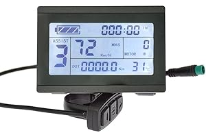 For KT LCD3 Display Screen for Ebikes, Adjustable Settings, Night Mode, Cruise Control