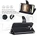 Mate 9 Case,Arae Huawei Mate 9 wallet Case with Kickstand and Flip cover, black