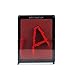 WESTONETEK Classic 3D Art Sculpture Plastic Pin Art Pinart Impression Board Desktop Office Kids Children Gift, Large Size, Red