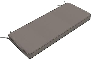 LVTXIII Bench Cushion 42 Inch with Ties, Patio Furniture Window Seat Cushions, Water-Repellent Bench Cushions for Outdoor/Ind