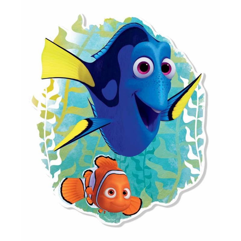 STAR CUTOUTS Ltd WA014 Dory Fish Wall Cardboard Poster Cutout Disney Finding Nemo Room Décor 87cm Tall 64cm Wide, Multicolour, 90 x 64 x 87 cm