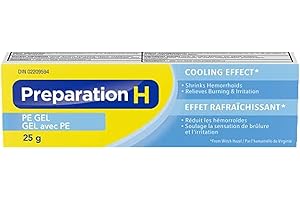 Preparation H Cooling Hemorrhoid Relief PE Gel with Phenylephrine and Witch Hazel, 25g Tube