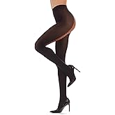 LoveMoi Women's Lace Me Up Backseam 60 Denier Opaque Tight