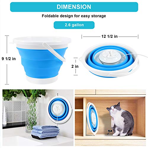 HomeMiYN Portable Mini Washing Machine Foldable Mini Portable Washing
