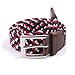 Canvas Elastic Fabric Woven Stretch Multicolored Braided Belts 2041-NA-RD-WT-S