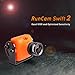RunCam Swift 2 600TVL FPV Camera Mini 2.3mm for Quad Flying Drones150 Degree OSD WDR DC 5-36V NTSC Integrated MIC for Multicopter Orange With 1 PCS RGB LED BAR