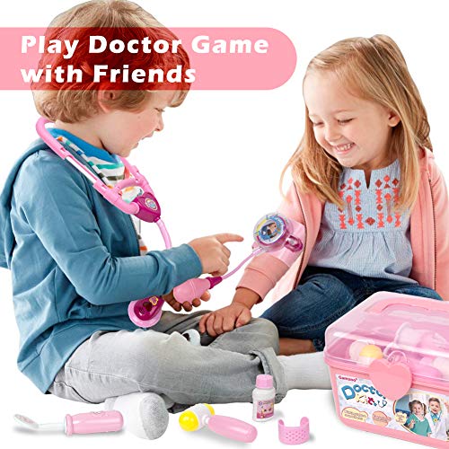 image for GAMZOO Doctor Kit for Girls and Boys-15 Pcs Medical Kit Pretend Play &