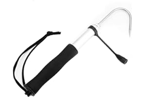 Fishing Gaff Hook, Retractable Fishing Gripper with Stainless Fishing Spear Hook Tackle Fishing Equipment for Fishing Ice Fis