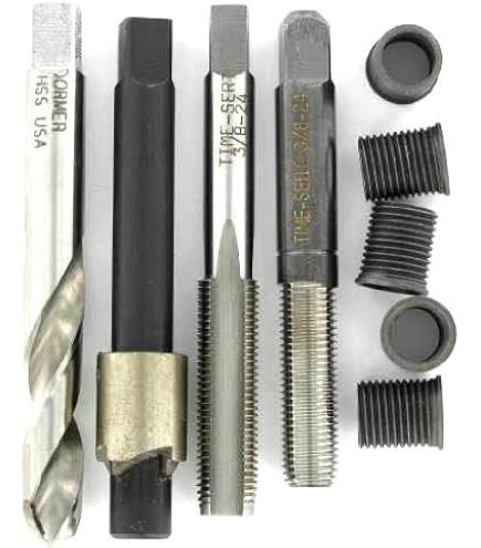 Time-Sert M8 X 1.25 X 20.0 Stainless Steel Threaded Inserts - 10 Pack, USA Made