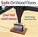 Bed Stopper/Furniture Stopper (4 Pieces) by iPrimio®, Universal Design fits Most Wheels, Solid Rubber Bed Frame Wheel Stoppers, Won't Scratch/Leave Marks on Floors. Patent Pending.