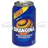 Orangina Sparkling Citrus Beverage with Natural Pulp, 12 Ounce - 6 per pack -- 4 packs per case.