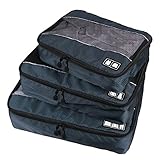 Packing Cubes Travel Organizer Mesh Bags Value Set for Durable 3 Piece Weekender Set