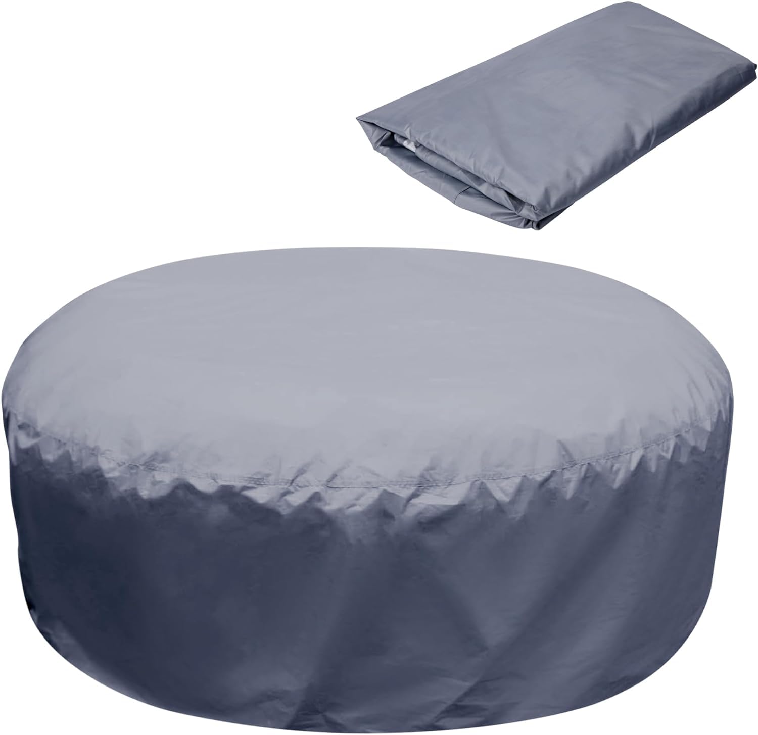 190×70CM Round Hot Tub Cover - 4 Persons Hot Tub Cover - Full Coverage Hot Tub Covers Replacement -UV Resistant, Portable Overall Spa Safety Protector for Outdoor Hot Tubs