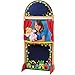Constructive Playthings Kid-Sized Hardwood Puppet Theater, Includes Chalkboard, Curtain and Backdrop, Durable Constructive, Perform with Toddler Toys or Puppets, All Ages
