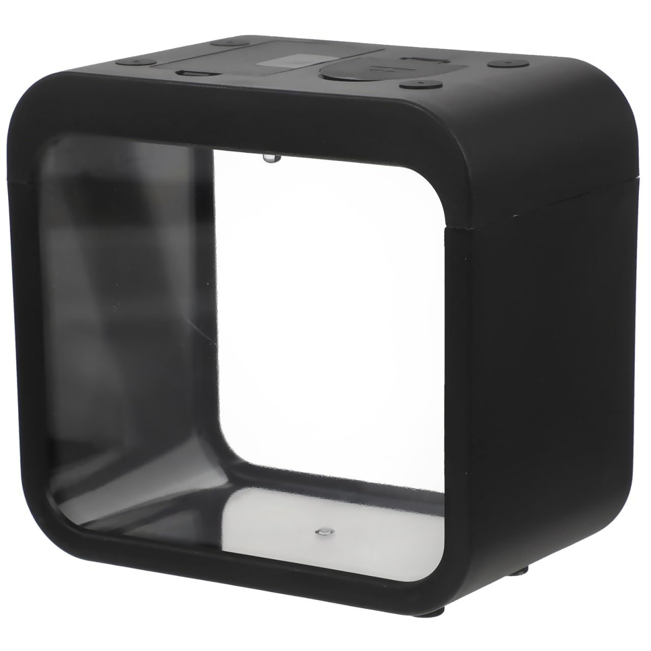 Hohopeti Mini Fish Tank with Light Transparent Acrylic Small Aquarium Fish Breeding Box Color Changing Led Bowl for Desktop Home Decor