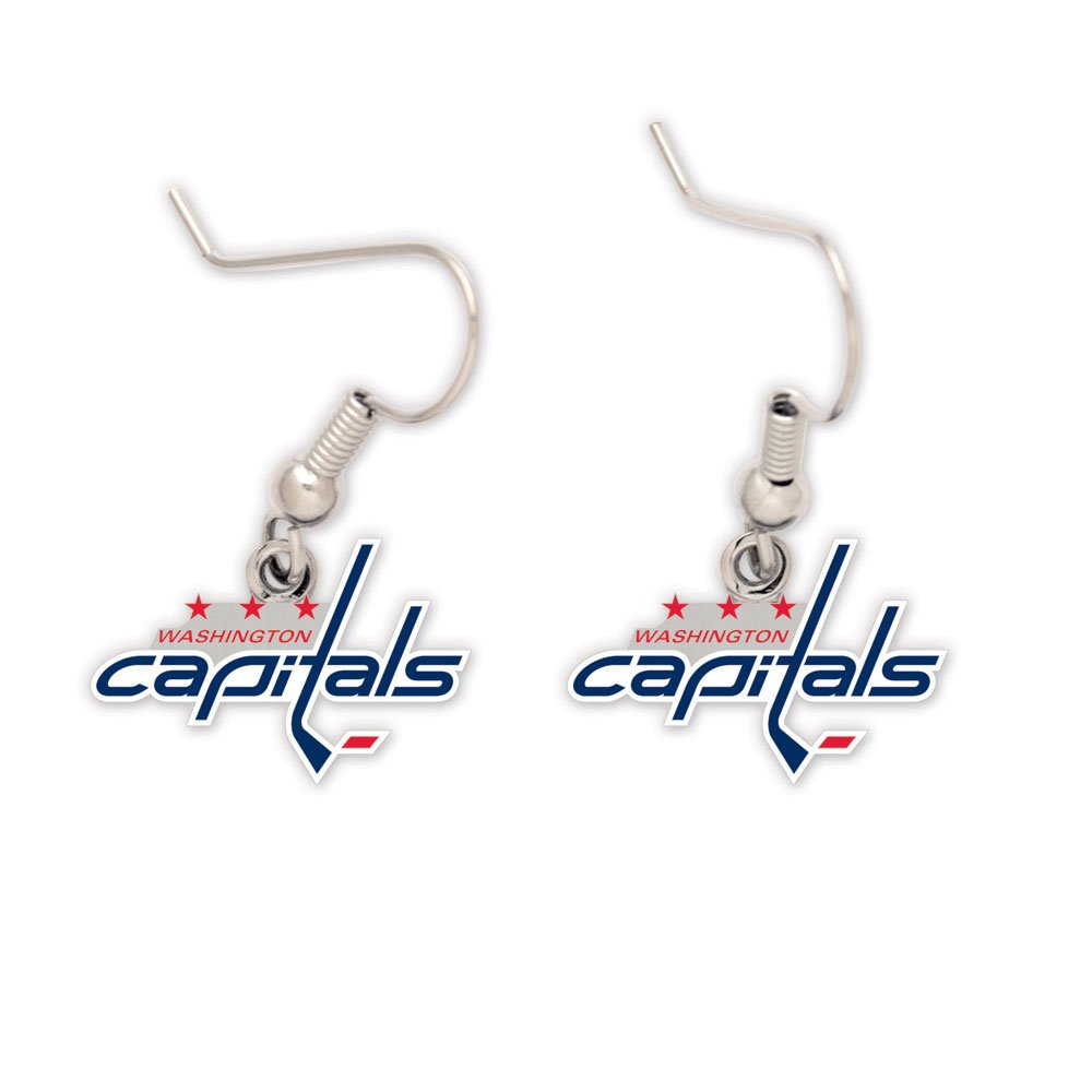 WinCraft NHL Washington Capitals 43109010 Earrings Jewelry Card