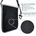 SevenBlu RFID Secret Travel Neck Stash (Large) - Fits Kindle - Hidden Travel Wallet | Money Belt and Passport Holder (Gray)
