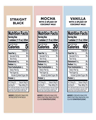 Wandering Bear Organic Cold Brew Coffee On The Go, Variety Pack, 11 fl oz, No Sugar, Ready to Drink, (Pack of 6) - Thumbnail 7