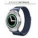 Gear S2 Watch Band, MoKo Milanese Loop Stainless Steel Mesh Bracelet Smart Watch Strap + Connector for Samsung Gear S2 SM-R720 & SM-R730 Smart Watch (NOT FIT Gear S2 SM-R735), BLUE