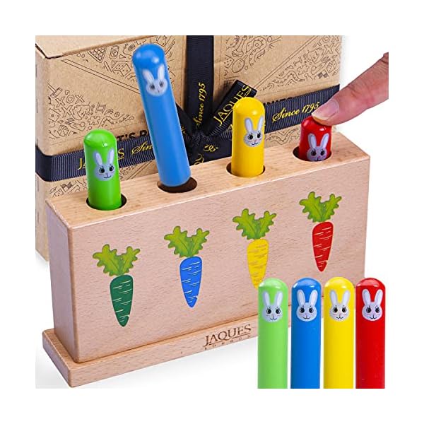 Jaques-of-London-Bouncing-Bunnies-Pop-up-Toys-Wooden-Pop-Up-Toy-Toddler-Montessori-Toy-Perfect-Montessori-Baby-Toys-Since-1795 Jaques of London Wooden Toys | Bunny Pop Up Toy | Toddler Educational Game | Gifts & Toys for 1 2 3 Year Boy Girl | 12…