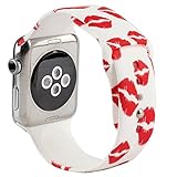 AnBell Replacement Band for Apple Watch, Strap Bands for iwatch, Silicone Sport Style Wristband, Personalized Design, 16 Colors, Both 38mm and 42mm Models Available