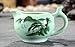 XDOBO High End Celadon Tea Set Hand-painted Kung Fu Tea Set Chinese Traditional Celadon Kiln Ceramics Teapot Vintage China Style Porcelain Handmade Kung Fu Tea Set – Set of 8 (Landscape)