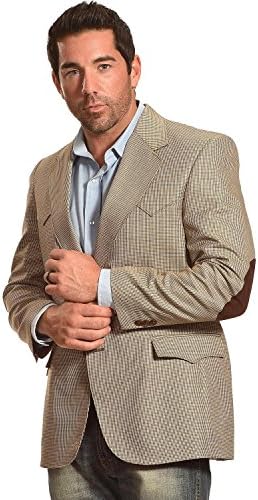 Circle S Men's Lubbock Elbow Patch Sport Coat Brown 48 reg