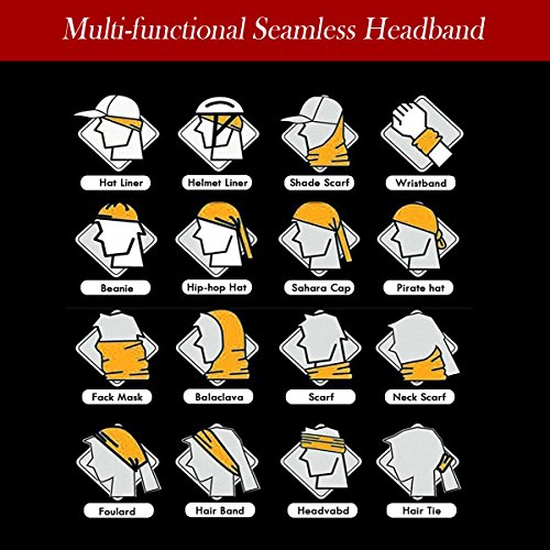 LEAGY Uniquely Versatile It Can Be Worn in up to 6 Different Ways Protection, Comfort Fun. Multi-functional Headwear, Multi-purpose Sports Balaclava - Offers Wind Uv Protection (Rose Red) - Thumbnail 4