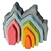 Grimm’s Playful Blue Grotto Wooden Cave Arch Nature Blocks Nesting Stacking Puzzle Toy