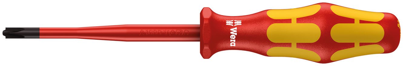 Wera 05020132001 1 x 80 mm "165 iSS PZ/S VDE" Insulated Screwdriver for Slotted/Phillips-screws - Silver — image 1