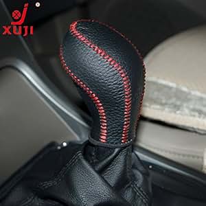 Amazon Com Loncky Genuine Leather Gear Shift Knob Cover