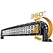 Curved LED Light Bar, Eyourlife 50” 288W Flood Spot Combo Beam Off Road Driving Fog Lamp for SUV Ute ATV Truck 4x4,17280LM (28''- 144W)