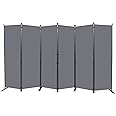 Room Divider 6FT Portable Room Dividers and Folding Privacy Screens, 132'' W Fabric Divider for Room Separation, 6 Panel Partition Room Dividers Freestanding Wall Divider Screen for Dorm Studio Office