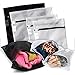 Delicates Laundry Bags - Set of 4 High Quality Mesh Wash Bags for Lingerie and Laundry, 2 Large and 2 Small, Black and White.