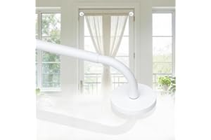 1 Pack Magnetic Curtain Rod for Doors, French Door Curtain Rods Adjustable 18-30 Inch, 1/2 Inch Diameter, Magnetic door curta