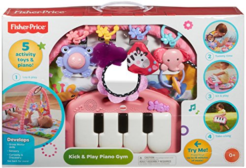 Fisher-Price Kick 'n Play Piano Gym, Pink - Thumbnail 4
