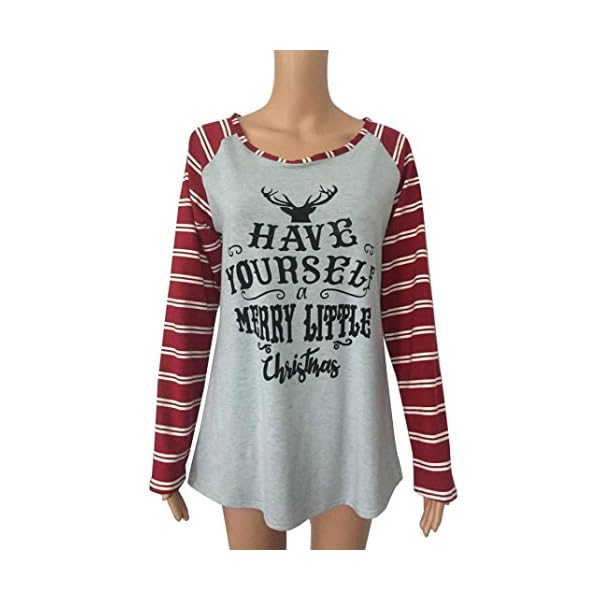 Womens Plus Size Printing Lace Shirt Long Sleeve Shirt Casual Tops Ladies Blouse - Image 3