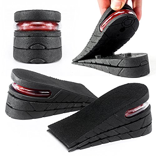 Height Increase Insole 3-Layer Air Cushion Heel Insert Lift Shoes Insole for Men and Women Half Shoe pad