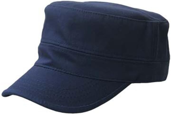 Kimmy Summer Cadet Flat Top Hats Unisex Army Military Patrol Hats Navy Blue