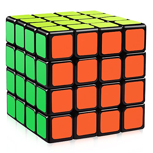 D-fantix yj moyu guansu 4x4 speed cube puzzle cube black 62mm