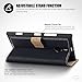 Nokia Lumia 1520 Low Profile Faux Leather Wallet Case with Viewing Stand - By Covert (Black)