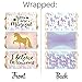Magical Unicorn Party Favors - Mini Candy Bar Wrappers - 45 Stickers