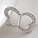 maikun Oval Scarf Ring Elegant Simple, Butterfly Silver-Tone, Size No Size