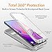 YOUMAKER Kickstand Case for Galaxy S10 Plus, Built-in Screen Protector Work with Fingerprint ID Full Body Heavy Duty Protection Shockproof Cover for Samsung Galaxy S10+ Plus 6.4 inch - White