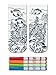 Crayola Color-In Socks with 1 Pair of Socks and 4 Fabric Markers - Under the Sea Design