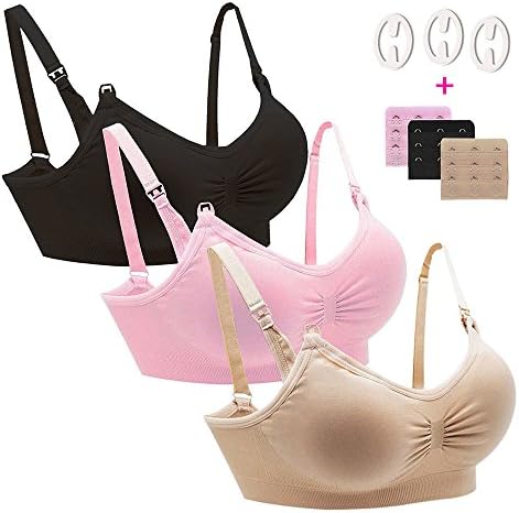 Womens Sleeping Nursing Bra Wirefree Breastfeeding Maternity Bralette