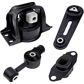 Engine Motor and Transmission Mount Kit Compatible with 2007-2012 Versa | 1.8L &amp; 2009-2014 Nissan Cube 1.8L Transmission, Replace OE A4312 A4318 A4320 A4323 Set of 4