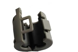 HONDARK 20pcs Inner 0.28 inch 7mm Ferrite Core Ferrite Clamps Ferrite Clip Ferrite Ring Core Ferrite Bead 1518-0730