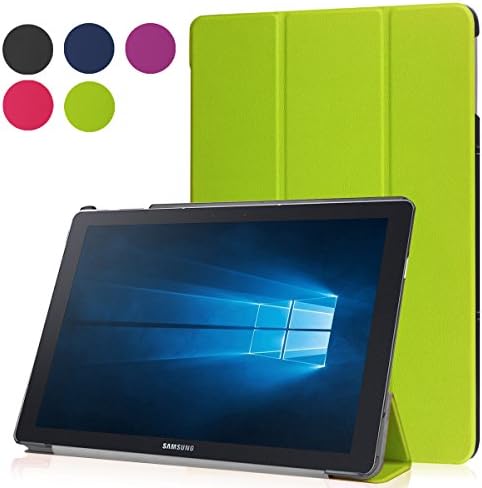 Samsung Galaxy TabPro S 12" Case - Housailei Ultra Slim Lightweight Slim Smart Shell Cover Stand Case with Auto Wake / Sleep for Samsung Galaxy TabPro S 12 inch Windows 10 Tablet (SM-W700) (Green)