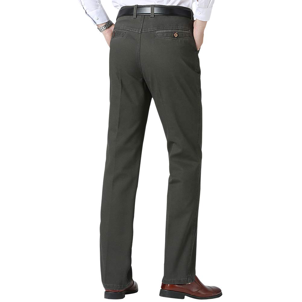 GWELL Herren B/&uuml;gelfrei Anzughose Elastische Straight Business Hosen Slim Fit